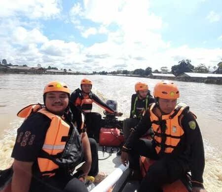 Pria 45 Tahun Hilang di Sungai Kahayan, Tim SAR Berlanjutkan Pencarian